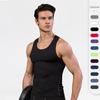 Mens Quick Drying Compression Shirt Slimming Body Shaper Vest Workout Tank Tops Abs Abdomen Undershirts