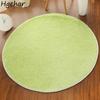 Шелковый шерстяной круглый ковер для гостиной, спальни, прикроватный коврик, нежный, удобный, простой, повседневный, теплый, разные цвета, эстетичный