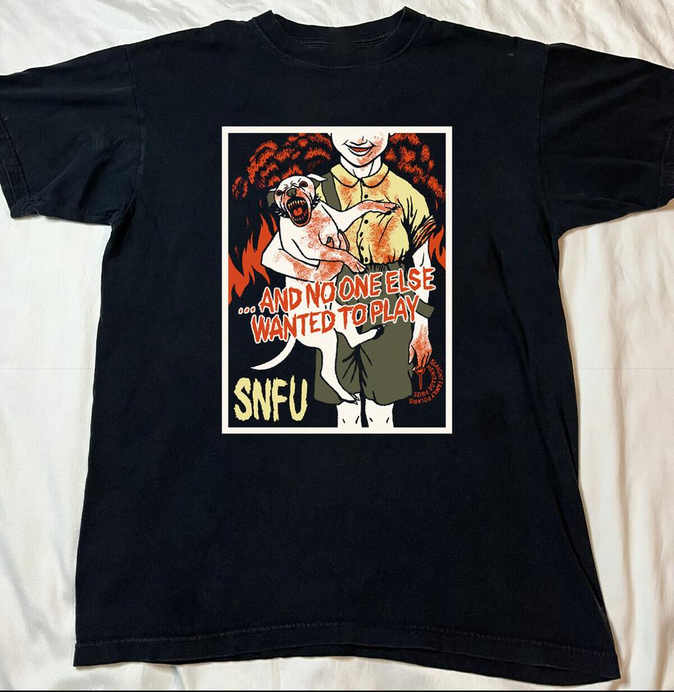 РЕДКАЯ Футболка SNFU Band Черный Хлопок Унисекс Все размеры S-5XL Футболка AD309 Унисекс Футболка