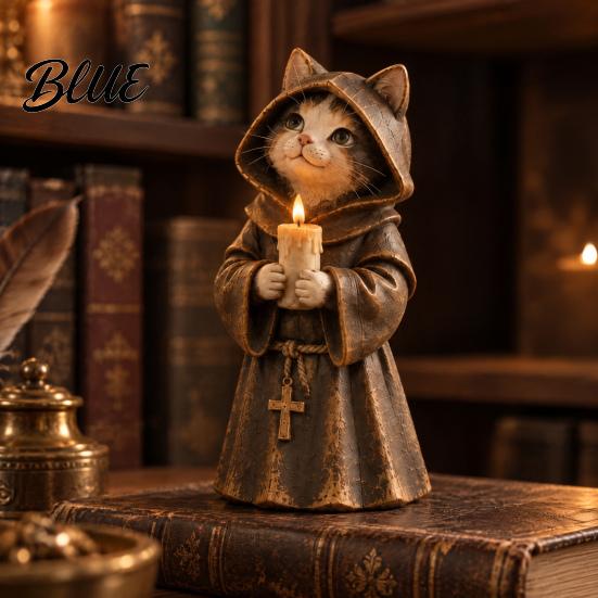 Винтажные домашние декоративные украшения Дворцовый стиль Фигурка кошки из смолы Ретро Средневековое дворцовое украшение для маленькой статуэтки Подоконник Декор для офиса Европейский