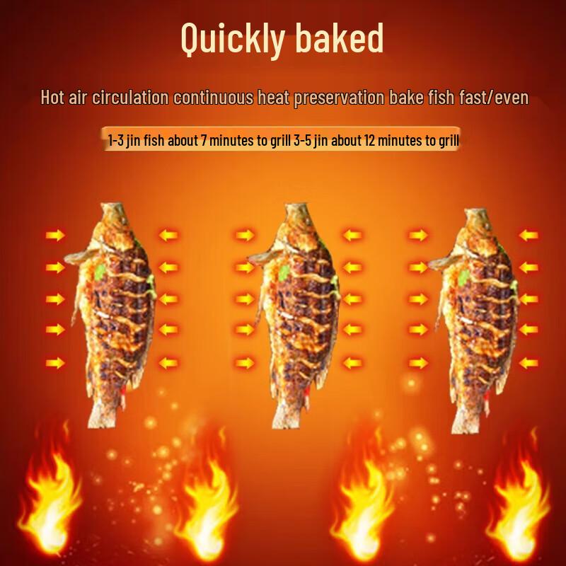 Commercial Stainless Steel Fish Roaster Oven