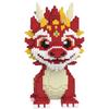 New 30Cm Diy Dragon Building Blocks Assembly Toy Small Particle Puzzle Ornaments 3D Desktop Decoration Birthday Gift