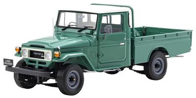 Kyosho Готовая модель Toyota Land Cruiser 40 Пикап в оригинальном масштабе 1/18 (Модный зеленый)