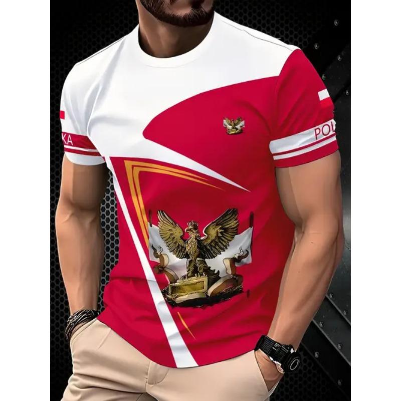 Летний топ с круглым вырезом и 3D-принтом в виде цветных блоков, модные повседневные футболки с короткими рукавами для мужчин