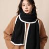 Large Winter Scarf Thicken Plush Neckerchief Fashion Knitted Scarfs  Autumn
