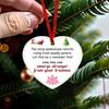 Memorial Christmas Ornaments Hug from Heaven Heart Shaped Christmas Tree Ornament Sympathy Gifts for Loss of Loved One