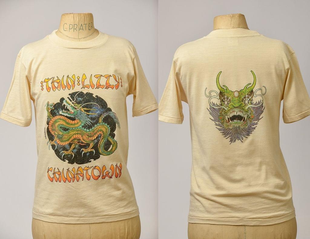 1980 Thin Lizzy Chinatown Album Front and Back Print T-Shirt TT6996