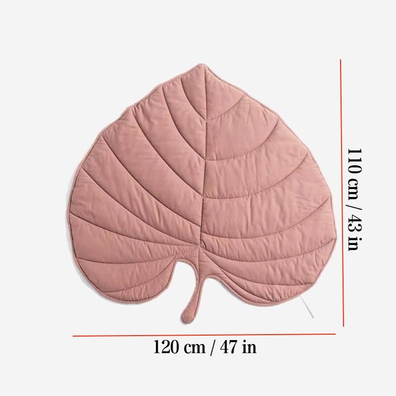 Modern Leaf Pet Pad Aesthetic Dog Cat Sleeping Mat Soft Thick Washable Comfortable Crate Mat for Stylish Home Decor Floor Bed