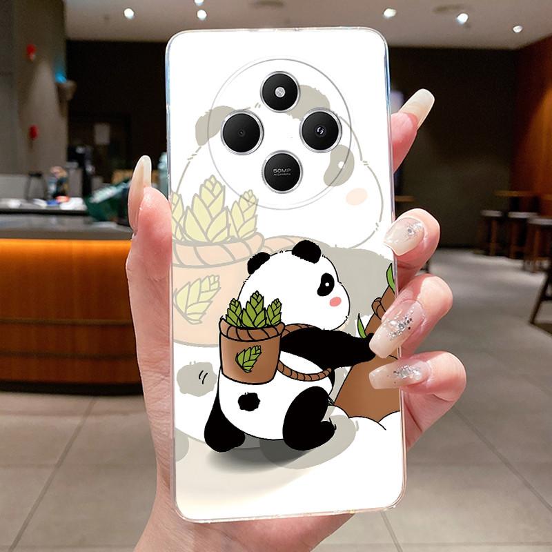 Чехол для Xiaomi Redmi 14C 14R Capa Цветок Бабочка Корпус Телефона Redmi A3 Pro 4G A4 5G Funda Мягкий Силикон Прозрачный ТПУ Чехол