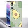Милый мультяшный авокадо эстетический чехол для телефона Samsung Galaxy S22 Pro S21 S20 FE Ultra S10 Lite S10 S10E S9 S8 Plus черный чехол