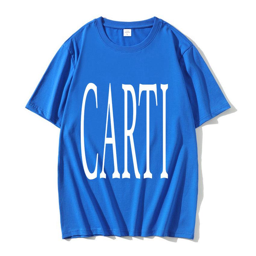 Rapper Playboi Carti T Shirt Big Font V As Seen on Carti Print Graphic T-shirt Unisex Hip Hop 100% Cotton Oversized Tees Streetwear
