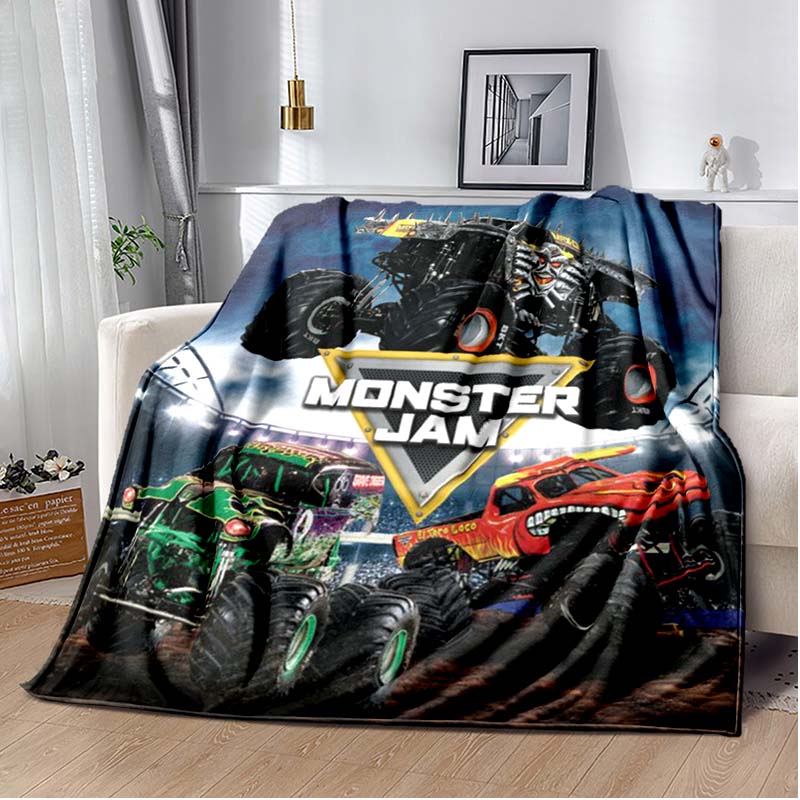 Monster Jam Grave Digger Truck Hot Wheels Диван Одеяло Легкое теплое изоляционное одеяло Кровать Офисный автомобиль наколенники Плед Одеяло