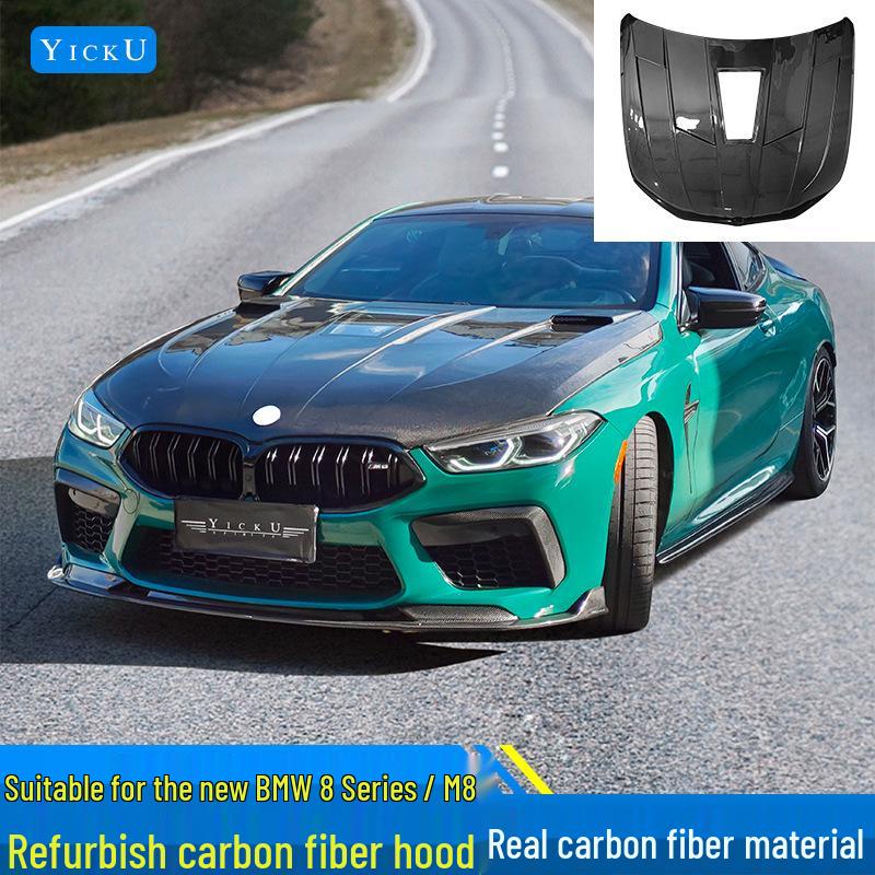 BMW 8 Series G14/15 Carbon Fiber Hood: Transparent & Dry Carbon M8F92, Thunder Edition