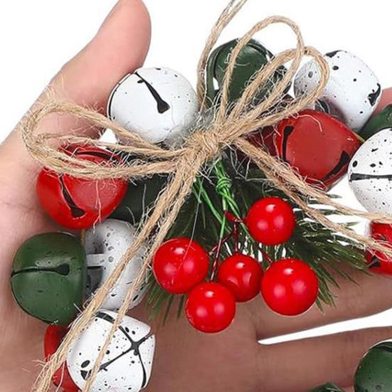 Колокольчик Венок Колокольчик Бант Рождественское Украшение Сезонный Колокольчик Орнамент Рождественская Домашняя Вечеринка Праздничное Украшение