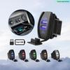 Waterproof Dual USB Car Charger with LED Indicator for 12-24V Car
