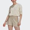 adidas Оригинальная свободная футболка Спортивная с круглым вырезом с коротким рукавом Женские топы Цвет: вне белого GM5380