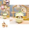 Soft And Cuddly Plush Cartoon Puppy Bakery Surprise Pudding Keychain For Headphone Organizers