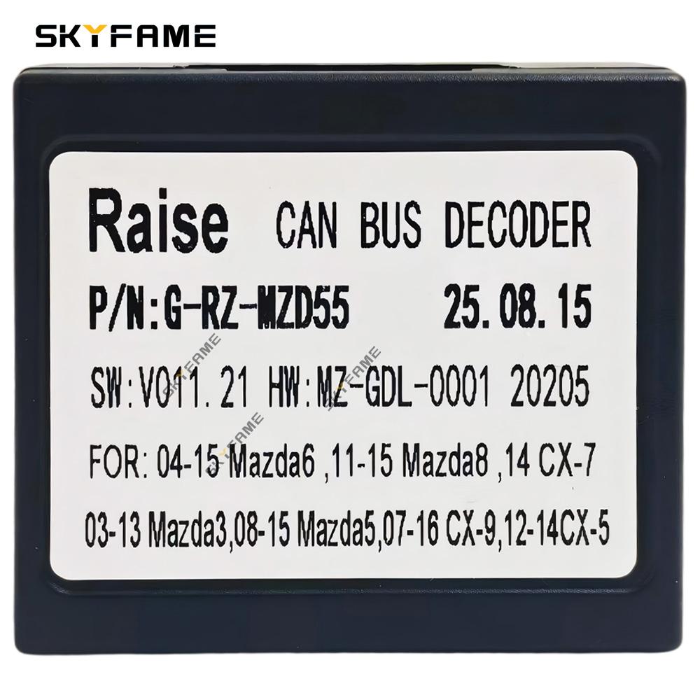 RAISE Car Canbus Box Decoder Adapter For Mazda 3 CX-7 Mazda 8 Mazda 6 Mazda 5 RZ-MZD05 G-MZD-RZ-55