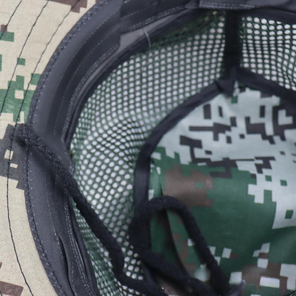 Camouflage Sun Hat for Men Summer Big Eave Sunshade Hat Outdoor Sport Climbing Hat Fishing Caps for Men Foldable with Buckle