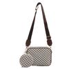 Stylish Urban Chic Pu Shoulder Bag For Women With Classic Plaid Design Trendy And Functional