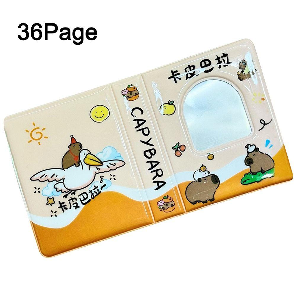 Portable 2 Inch Mini Photo Albums 20 Pockets Love Heart Photos Holder PVC Hollow Name Card Book