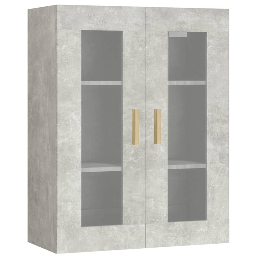 Vidaxl Szafka Wisząca, Szarość Betonu, 69,5X34X90 Cm