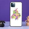 Контур карты Пенджаба Чехол для iPhone 13 11 14 Pro Max 12 mini Полная защита для iPhone XR XS Max X 7 8 Plus SE 2020