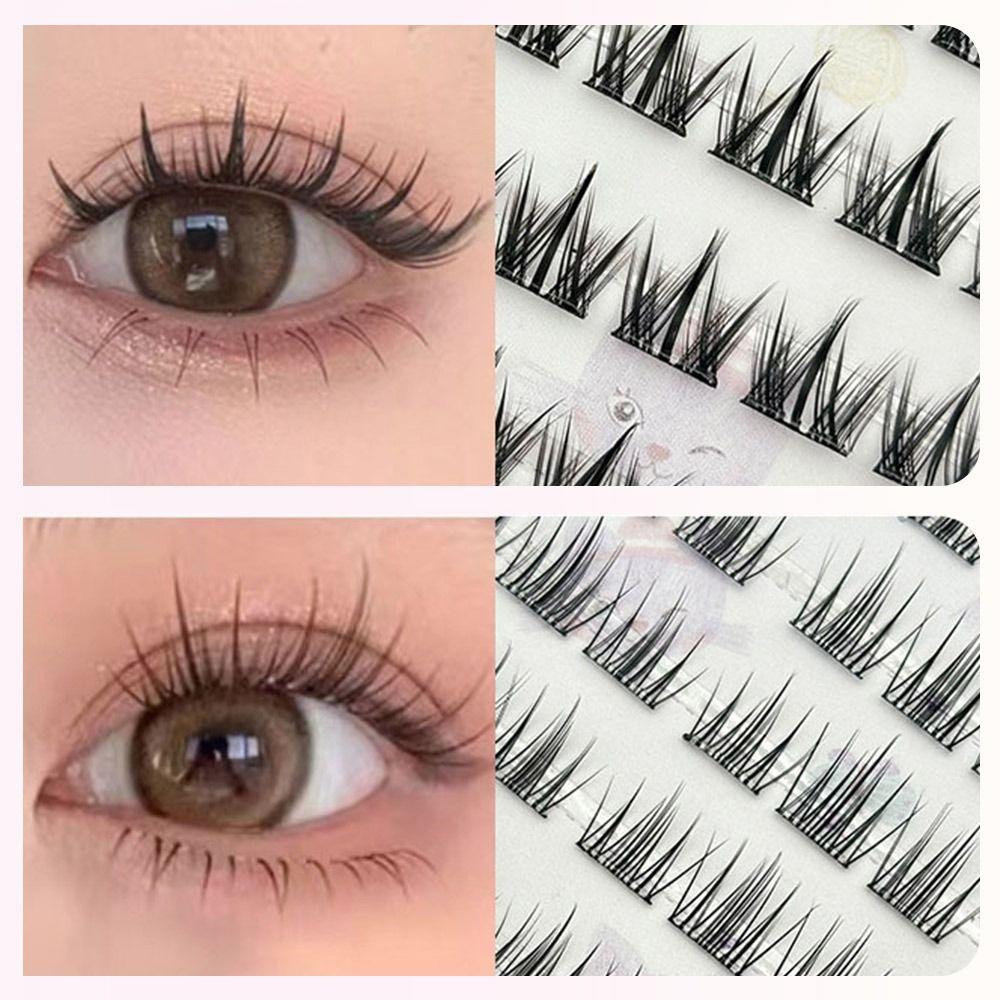 Многоразовые пучковые ресницы 10 рядов Мягкие пучки ресниц как у айдола Новые самоклеящиеся ресницы