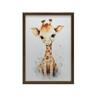 Radosna Żyrafa Z Dżungli Radosna Żyrafa Z Dżungli, 50X70 Cm, Bez Ramy, Płótno Premium Na Blejtramie