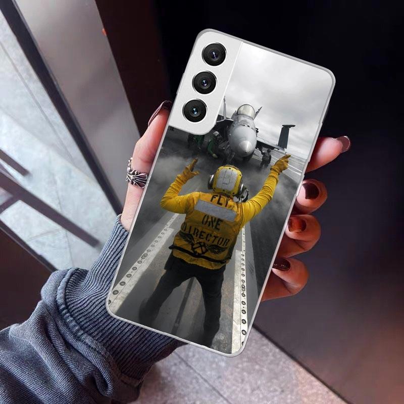 Military Aircraft Warship Fighter Phone Case For Samsung Galaxy S26 S25 Edge S24 S23 Ultra S22 Plus S21 S20 FE Soft TPU Back Cov