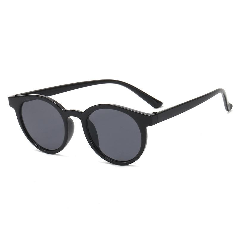Children'S Fashionable Plastic Round Frame Sunglasses 9021 Ocean Film Running Rivers And Lakes Sunglasses Trendy Glasses
