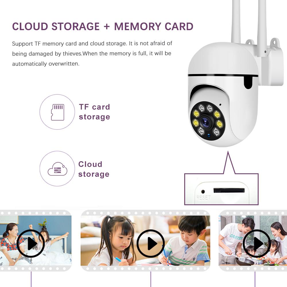 5G и 2,4G двухдиапазонная беспроводная IP-камера Wi-Fi мощностью 200 Вт Водонепроницаемая камера ночного видения для домашней безопасности