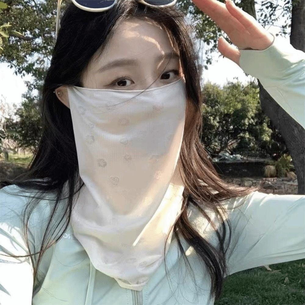 Thin Breathable Face Cover Dust Proof Neck Protection Mask Sun Protection Face Mask Outdoor