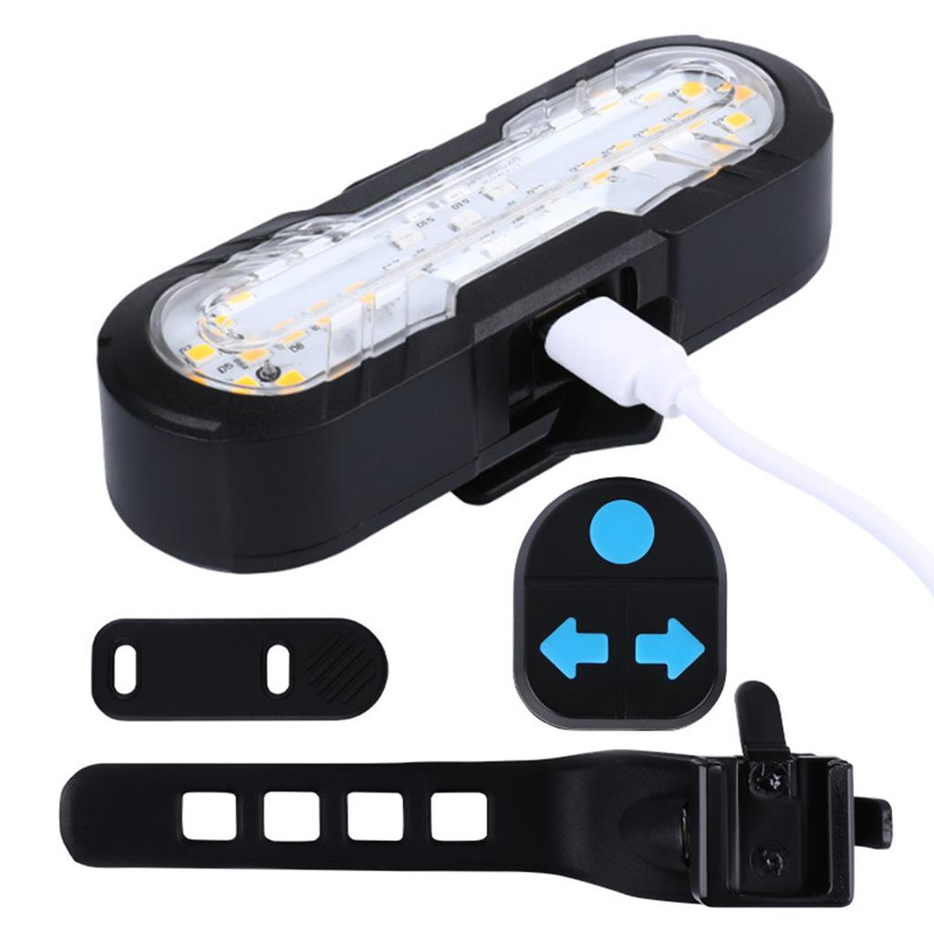 Wirelesses Remotes Control Bike Taillight USB Rechargeables Bicycles Indicators Rear Light Bicycles Turn Signal Light