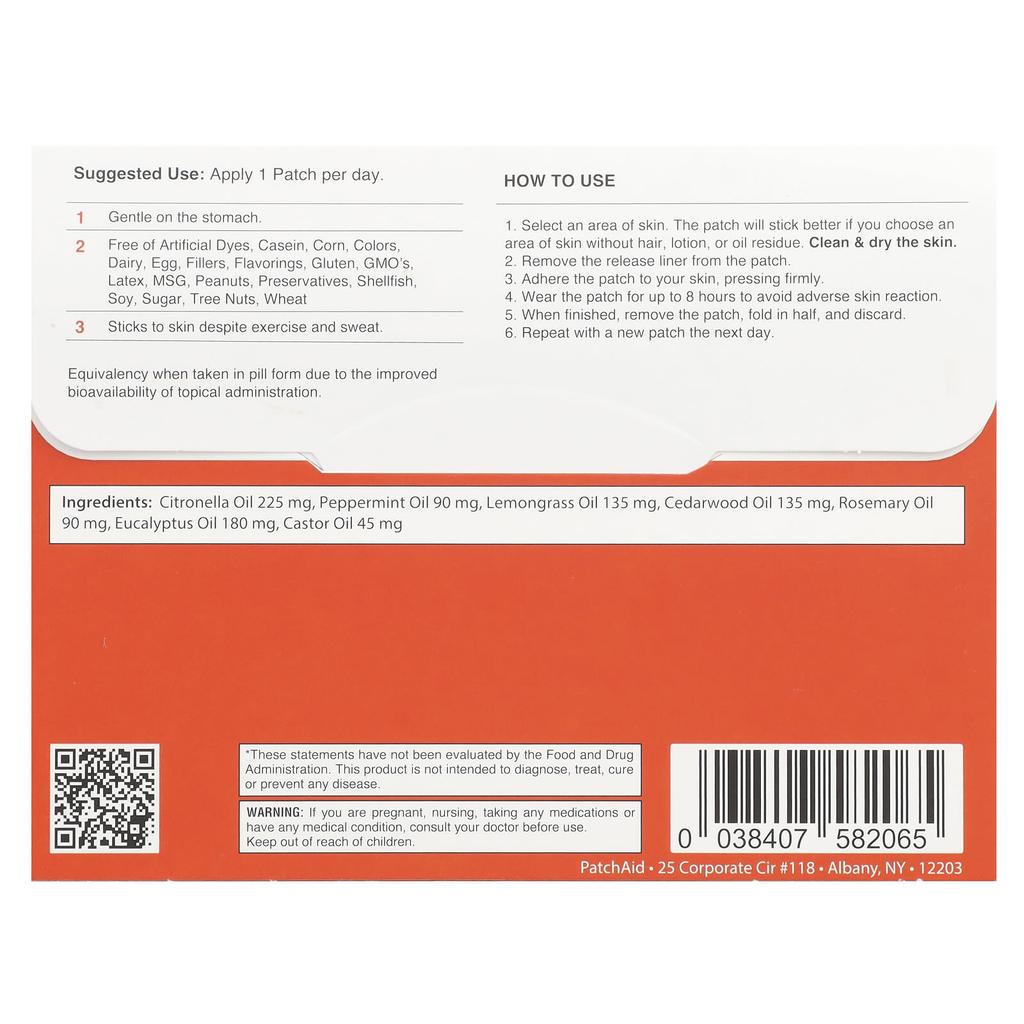 PatchAid Пластырь от комаров, 30 пластырей