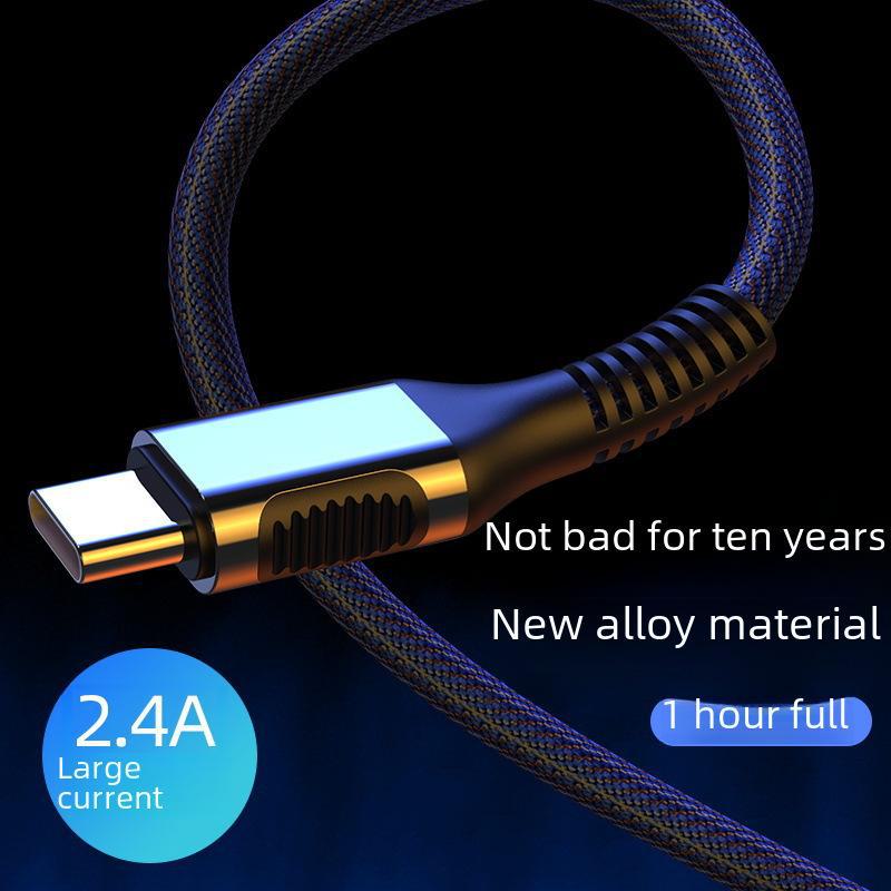 Зарядный кабель Spot USB Denim для телефонов Apple и Type-C, доступен в разных длинах: 1м, 2м, 3м.