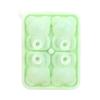 Little Bear Shape Ice Mold 4 Grids Silicone Ice Block Mould for Making Ice Cream Cake Candle Green