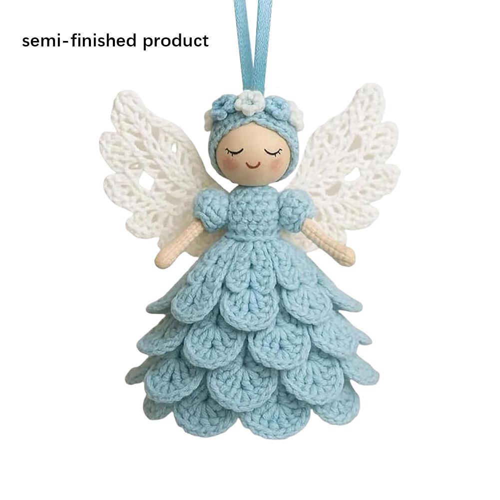 NEW DIY Crochet Angel Ornament Kit Handmade Crochet Materials Angel Ornament Set DIY Material Christmas Tree Hanging Crocheting
