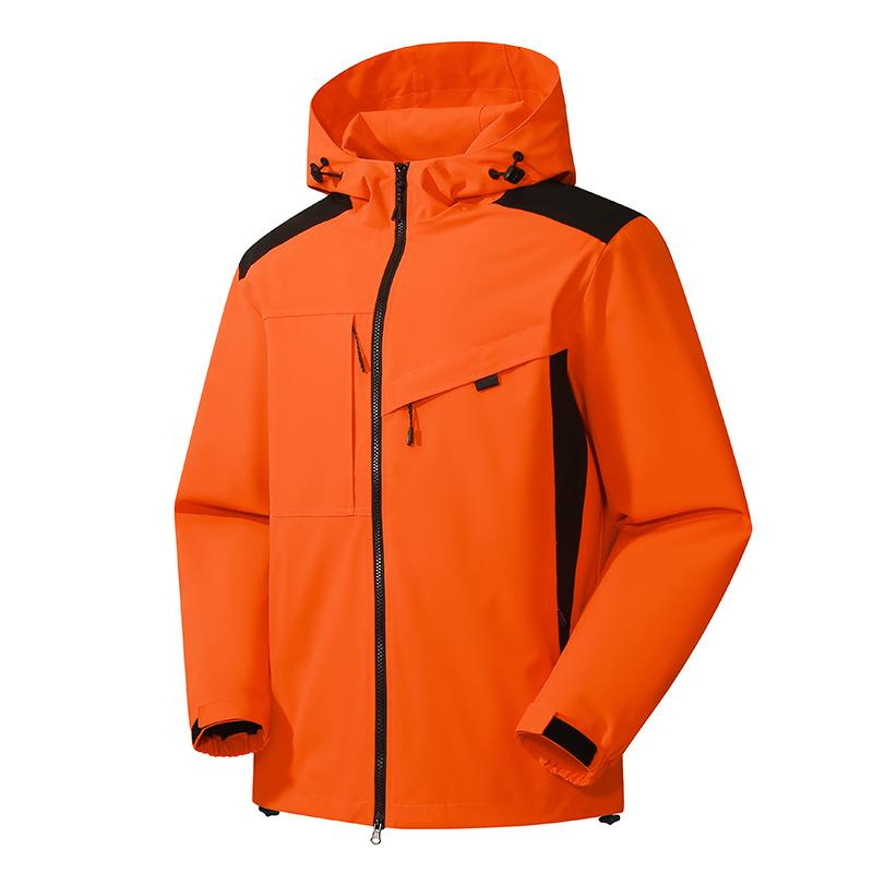 Men's New Autumn Outdoor Storm Jacket Windproof Waterproof Sports Windbreaker Single-layer Hooded Mountaineering Clothing for Men and Women