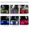 Luminous Double-Row Roller Skates with Colorful Wheels & PU Shock-Absorbing Outdoor Skates