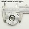 47.5x12mm Oblique Planetary Gear 35 Teeth Helical Gear With 8mm Bearings E-bike Nylon and Steel Gear For Electric Bike Hub Motor
