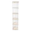 Clear Rotating Bookshelf 360 Display Floor Standing Bookcase Storage Rack Book Shelf Organizer for