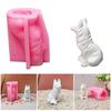 3D Dog Statue Silicone Molds for Candle Soap Home Decoration Making Fondant Silicone Molds Cement Gypsum Silicone Molds
