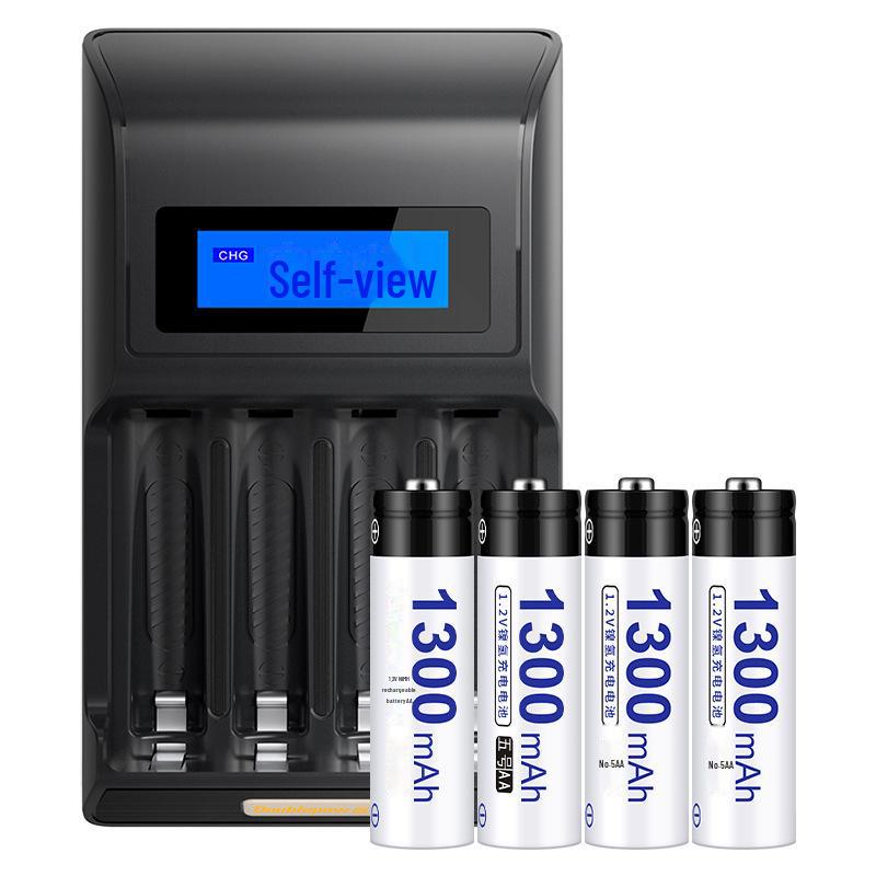 Комплект из 2 аккумуляторных батарей 5-го поколения 1,2 В с интеллектуальной подсветкой, 3300 мАч, для микрофонов