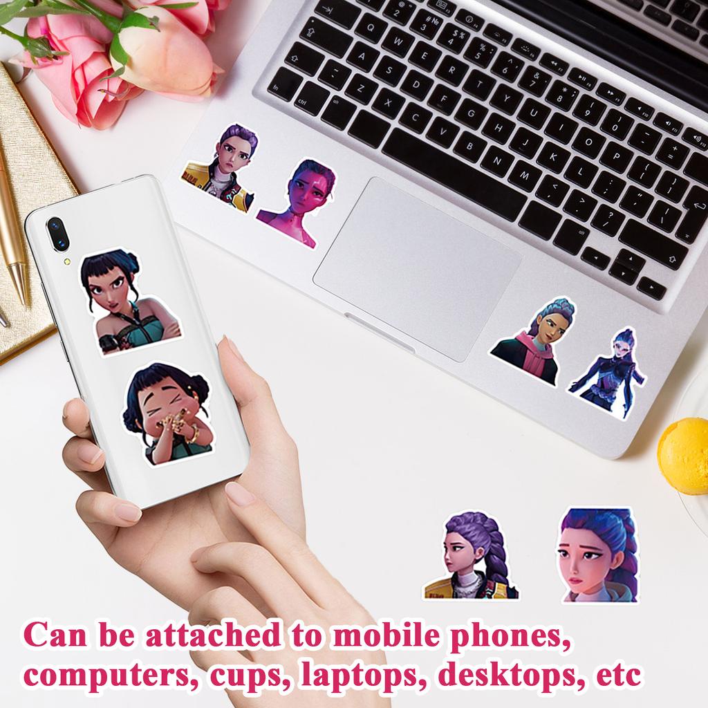 50pcs Suitcase Stickers Waterproof Stickers Scooter Computer Tablet Cartoon Decoration