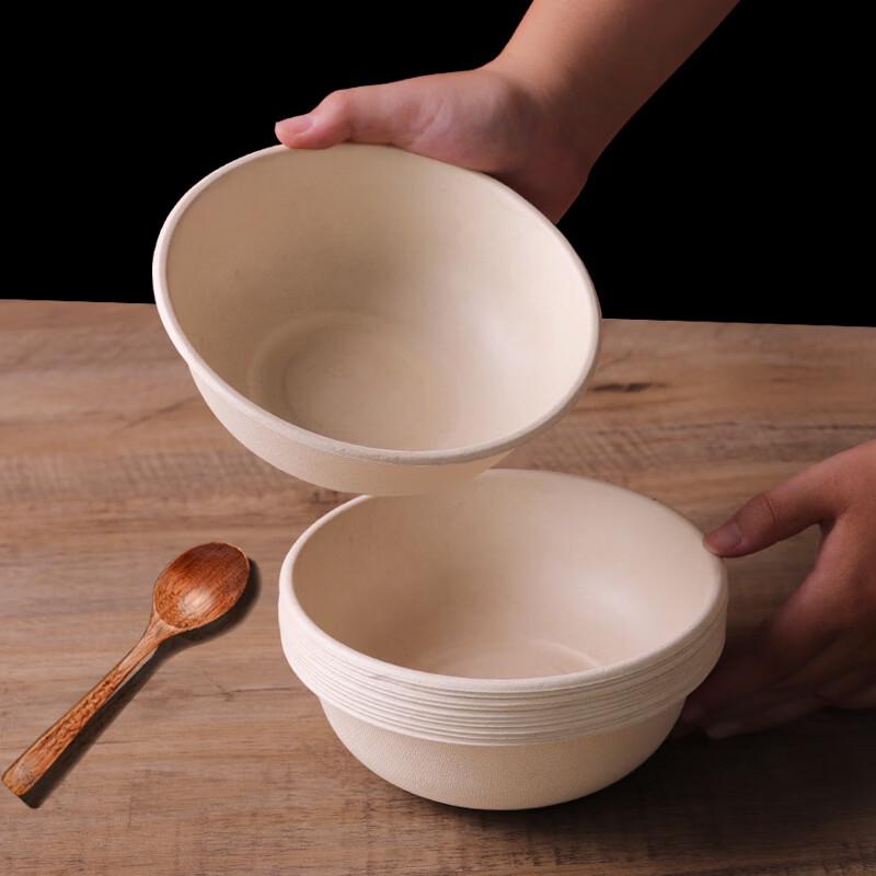 Одноразовые пикниковые миски из мякоти Hengming Taihe, упаковка 100 шт.