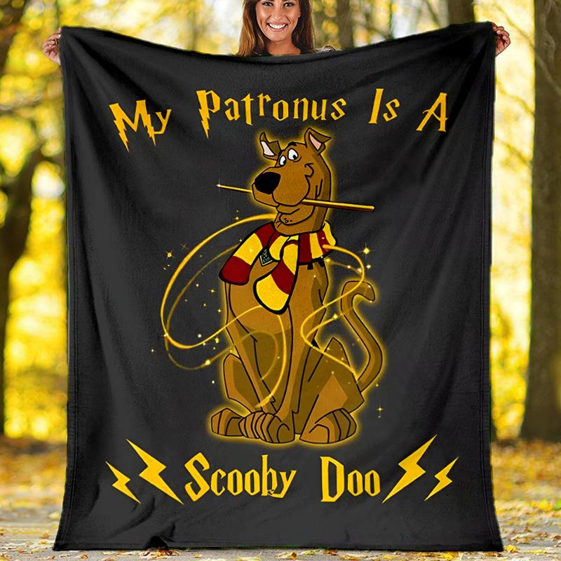 Scoobydoo Theme Printed Blanket Perfect For Couch Bed Travel Outdoor Use Machine Washable Cozy Durable