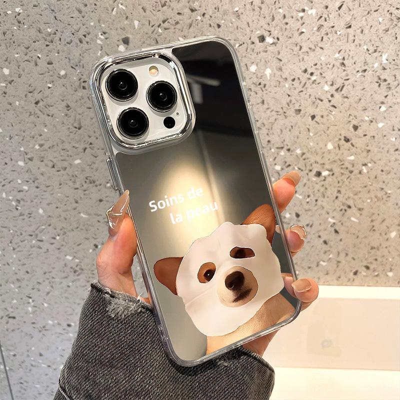 Чехлы для мобильных телефонов iPhone 11 13 XR 15 Pro Max 12 14 Pro Max Чехол iPhone 16 XS Max Зеркальный защитный чехол Зеркальный Изысканный мультяшный водонепроницаемый
