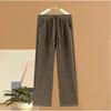 Chenille Narrow Version Wide-leg Women's Autumn  New Elastic High Waist Straight-leg Mopping Pants