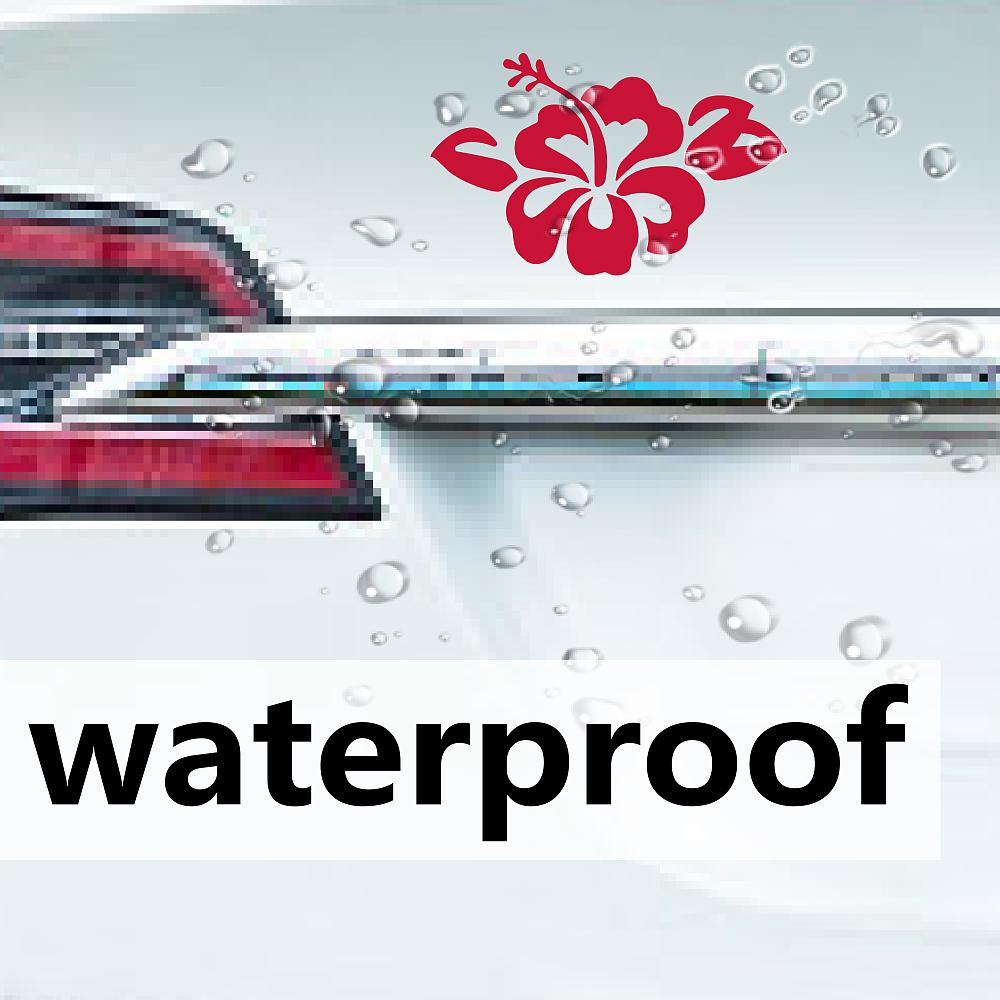4Pcs 4 Styles PET Waterproof Self-adhesive Car Stickers Reflective Decals for Car Motorcycle Decoration Red Flower Pattern 200x200mm 1pc/style